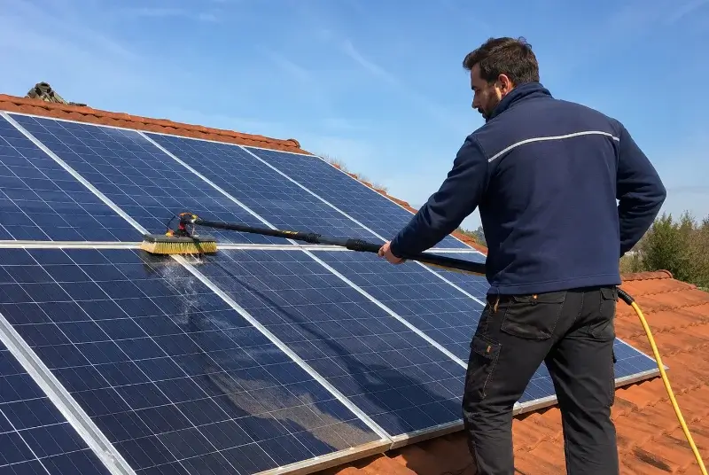 Nettoyage et entretien de panneaux solaires à Ruffigné